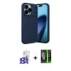 ieg™ iPhone 17 Pro Max Kılıf Eksen Form Prime - Şeffaf 360 Full Body Arka Koruyucu + Bilvis Titan Kamera Lens - LT