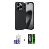 ieg™ iPhone 17 Pro Max Kılıf Eksen Form Prime - Şeffaf 360 Full Body Arka Koruyucu + Bilvis Titan Kamera Lens - LT