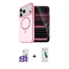 ieg™ iPhone 17 Pro Max Kılıf Kıvılcım Form Prime - Şeffaf Pasifik Cam Ekran Koruyucu + Bilvis Titan Kamera Lens - TU