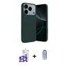 ieg™ iPhone 17 Pro Max Kılıf Kozmos Yansıma Özel Seri - Siyah Joko Magic 5D Cam + Bilvis Titan Kamera Lens - GS