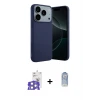 ieg™ iPhone 17 Pro Max Kılıf Kozmos Yansıma Özel Seri - Siyah Joko Magic 5D Cam + Bilvis Titan Kamera Lens - GS