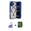 ieg™ iPhone 17 Pro Max Kılıf Nova Işık Özel Seri - Siyah 360 Mat Full Body Arka Koruyucu + Bilvis Titan Kamera Lens - TU