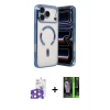 ieg™ iPhone 17 Pro Max Kılıf Nova Işık Özel Seri - Siyah 360 Mat Full Body Arka Koruyucu + Bilvis Titan Kamera Lens - TU