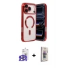 ieg™ iPhone 17 Pro Max Kılıf Nova Işık Özel Seri - Siyah Bilvis 3D Cam Ekran Koruyucu + Bilvis Titan Kamera Lens - LT