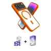 ieg™ iPhone 17 Pro Max Kılıf Nova Yansıma Serisi - Siyah Bilvis 5in1 3D Magic Cam Ekran Koruyucu + Bilvis Titan Kamera Lens - GS