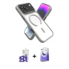 ieg™ iPhone 17 Pro Max Kılıf Nova Yansıma Serisi - Siyah Bilvis 5in1 5D Magic Hayalet Cam Ekran Koruyucu + Bilvis Titan Kamera Lens - LT