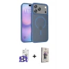 ieg™ iPhone 17 Pro Max Kılıf Siluet Minimal Prime - Siyah Bilvis 3D Cam Ekran Koruyucu + Bilvis Titan Kamera Lens - NLGY