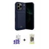 ieg™ iPhone 17 Pro Max Kılıf Vadi Çizgi Prime - Siyah Joko Magic 5D Hayalet Cam + Bilvis Titan Kamera Lens - GS