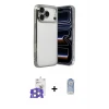 ieg™ iPhone 17 Pro Max Kılıf Vadi Minimal - Siyah Joko Magic 5D Cam + Bilvis Titan Kamera Lens - GS