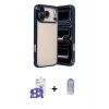 ieg™ iPhone 17 Pro Max Kılıf Vadi Minimal - Siyah Joko Magic 5D Cam + Bilvis Titan Kamera Lens - GS