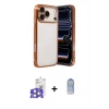 ieg™ iPhone 17 Pro Max Kılıf Vadi Minimal - Siyah Joko Magic 5D Cam + Bilvis Titan Kamera Lens - GS