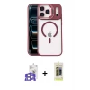 ieg™ iPhone 17 Pro Max Kılıf Yadigar Asil Koleksiyonu - Siyah Joko Magic 5D Hayalet Cam + Bilvis Titan Kamera Lens - GS