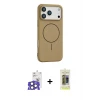 ieg™ iPhone 17 Pro Max Kılıf Yankı Form Serisi - Siyah Joko Magic 5D Hayalet Cam + Bilvis Titan Kamera Lens - NLGY