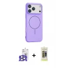 ieg™ iPhone 17 Pro Max Kılıf Yankı Form Serisi - Siyah Joko Magic 5D Hayalet Cam + Bilvis Titan Kamera Lens - NLGY