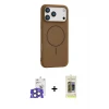 ieg™ iPhone 17 Pro Max Kılıf Yankı Form Serisi - Siyah Joko Magic 5D Hayalet Cam + Bilvis Titan Kamera Lens - NLGY