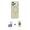 ieg™ iPhone 17 Pro Max Kılıf Yankı Form Serisi - Siyah Joko Magic 5D Hayalet Cam + Bilvis Titan Kamera Lens - NLGY