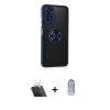 ieg™ Redmi Note 11 Kılıf Yörünge Çizgi - Siyah Joko Magic 5D Cam + Kamera Lens Koruma Cam - SF