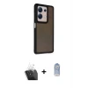 ieg™ Redmi Note 13 Pro 4G Kılıf Eksen Işık - Siyah Joko Magic 5D Cam + Kamera Lens Koruma Cam - SF