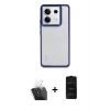 ieg™ Redmi Note 13 Pro 4G Kılıf Nova Işık Serisi - Siyah 6D Antistatik Mat Seramik Hayalet Nano Ekran Koruyucu + Kamera Lens Koruma Cam - SF