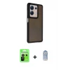 ieg™ Redmi Note 13 Pro 5G Kılıf Eksen Işık - Siyah Joko Magic 5D Cam + Raze Metal Kamera Lens - SH