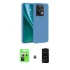 ieg™ Redmi Note 13 Pro 5G Kılıf Kozmos Yansıma Özel Seri - Siyah 6D Antistatik Mat Seramik Hayalet Nano Ekran Koruyucu + Raze Metal Kamera Lens - GS
