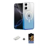 iPhone 11 Kılıf Eksen Minimal Özel Seri - Siyah Buffer Hayalet Cam Ekran Koruyucu + Renkli Kamera Lens Koruma Cam - YL