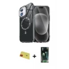 iPhone 11 Kılıf Kıvılcım Form Prime - Şeffaf 360 Full Body Arka Koruyucu + Rainbow Kamera Lens Koruma Cam - KI