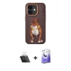 iPhone 11 Kılıf Nova Form Koleksiyonu - Siyah Bilvis 5in1 5D Magic Hayalet Cam Ekran Koruyucu + Kamera Lens Koruma Cam - SF