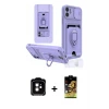 iPhone 11 Kılıf Vadi Form Prime - Siyah Buffer Cam Ekran Koruyucu + PVD Metal Kamera Lens - TU