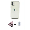 iPhone 11 Kılıf Vadi Minimal - Siyah Joko Magic 5D Cam + Raze Metal Kamera Lens - SH