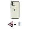 iPhone 11 Kılıf Vadi Minimal - Siyah Joko Magic 5D Cam + Raze Metal Kamera Lens - SH