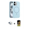iPhone 11 Kılıf Yankı Form Serisi - Siyah Buffer Cam Ekran Koruyucu + Pers Alüminyum Kamera Lens - LT