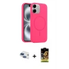 iPhone 11 Kılıf Yankı Form Serisi - Siyah Buffer Cam Ekran Koruyucu + Pers Alüminyum Kamera Lens - LT