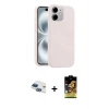 iPhone 11 Kılıf Yankı Form Serisi - Siyah Buffer Cam Ekran Koruyucu + Pers Alüminyum Kamera Lens - LT