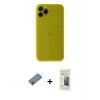 iPhone 11 Pro Kılıf Yadigar Yansıma Serisi - Siyah 6D Mat Seramik Hayalet Nano Ekran Koruyucu + Shine Kamera Lens Koruma Cam - SABE