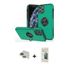 iPhone 11 Pro Max Kılıf Odak Form Prime - Siyah 6D Mat Seramik Hayalet Nano Ekran Koruyucu + Pers Alüminyum Kamera Lens - YL