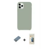 iPhone 11 Pro Max Kılıf Zirve Modern Özel Seri - Siyah 6D Mat Seramik Hayalet Nano Ekran Koruyucu + Metal Kamera Lens Koruma Cam - GS