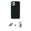 iPhone 11 Pro Max Kılıf Zirve Modern Özel Seri - Siyah 6D Mat Seramik Hayalet Nano Ekran Koruyucu + Metal Kamera Lens Koruma Cam - GS