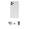 iPhone 11 Pro Max Kılıf Zirve Modern Özel Seri - Siyah Joko Magic 5D Hayalet Cam + Pers Alüminyum Kamera Lens - SH