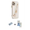 iPhone 12 Pro Max Kılıf Nova Işık Prime - Şeffaf Royal Nano Ekran Koruyucu + Shine Kamera Lens Koruma Cam - MI