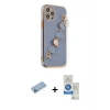 iPhone 12 Pro Max Kılıf Nova Işık Prime - Şeffaf Royal Nano Ekran Koruyucu + Shine Kamera Lens Koruma Cam - MI