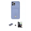 iPhone 12 Pro Max Kılıf Vadi Çizgi Prime - Şeffaf Temperli Cam Ekran Koruyucu + Renkli Kamera Lens Koruma Cam - MI