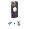iPhone 13 Pro Max Kılıf İz Form Serisi - Siyah Joko 5D Cam + Shine Kamera Lens Koruma Cam - PE