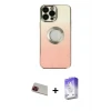 iPhone 13 Pro Max Kılıf Kutup Yansıma Özel Seri - Siyah Bilvis 5in1 3D Magic Cam Ekran Koruyucu + Rainbow Kamera Lens Koruma Cam - KI