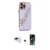 iPhone 13 Pro Max Kılıf Nova Işık Prime - Şeffaf 360 Full Body Arka Koruyucu + Pers Alüminyum Kamera Lens - LT