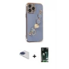 iPhone 13 Pro Max Kılıf Nova Işık Prime - Şeffaf 360 Full Body Arka Koruyucu + Pers Alüminyum Kamera Lens - LT
