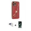 iPhone 13 Pro Max Kılıf Nova Işık Prime - Şeffaf 360 Full Body Arka Koruyucu + Pers Alüminyum Kamera Lens - LT