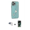 iPhone 13 Pro Max Kılıf Nova Işık Prime - Şeffaf 360 Full Body Arka Koruyucu + Pers Alüminyum Kamera Lens - LT