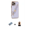 iPhone 13 Pro Max Kılıf Nova Işık Prime - Şeffaf Maxco Cam Ekran Koruyucu + Shine Kamera Lens Koruma Cam - PE