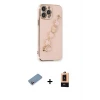 iPhone 13 Pro Max Kılıf Nova Işık Prime - Şeffaf Maxco Cam Ekran Koruyucu + Shine Kamera Lens Koruma Cam - PE